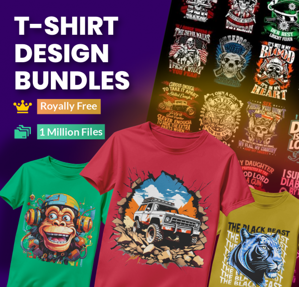 300,000 Editable T-Shirt Designs Bundle - Image 2